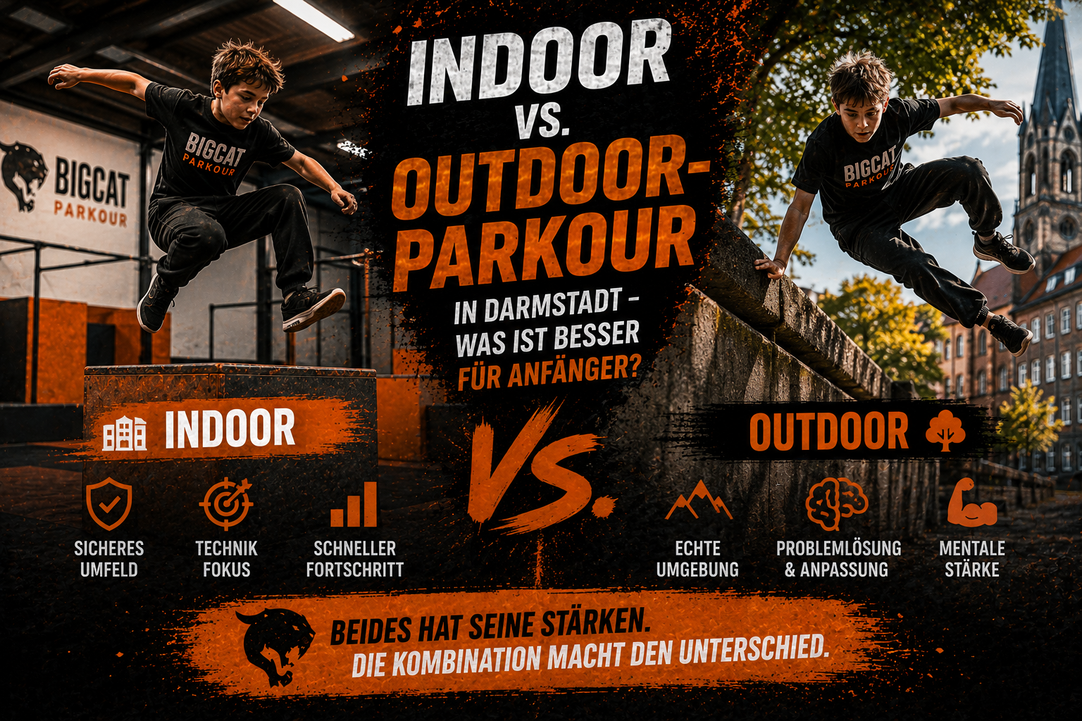 Indoor vs. Outdoor-Parkour in Darmstadt – Was ist besser für Anfänger?