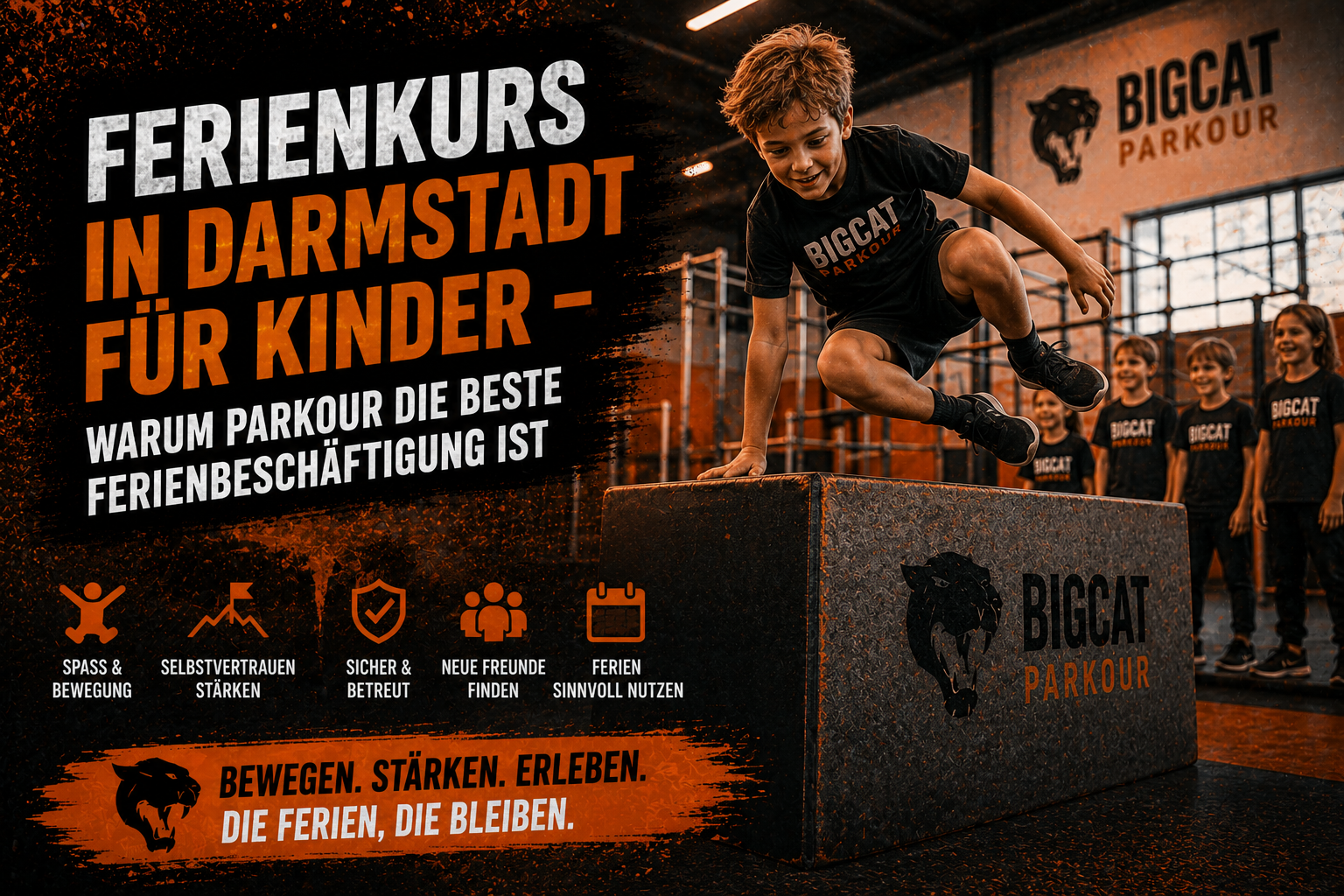 Ferienkurs in Darmstadt für Kinder – Warum Parkour die beste Ferienbeschäftigung ist